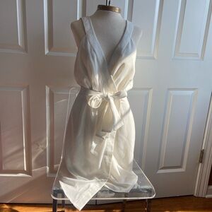 The Fifth Label White Wrap Mini Dress